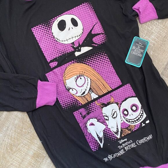 NWT DISNEY NIGHTMARE BEFORE CHRISTMAS Halloween Sweater Dress Tunic Top Women XS - Picture 5 of 10